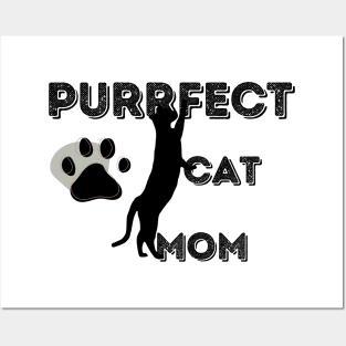 The Purrfect Cat Mom Posters and Art